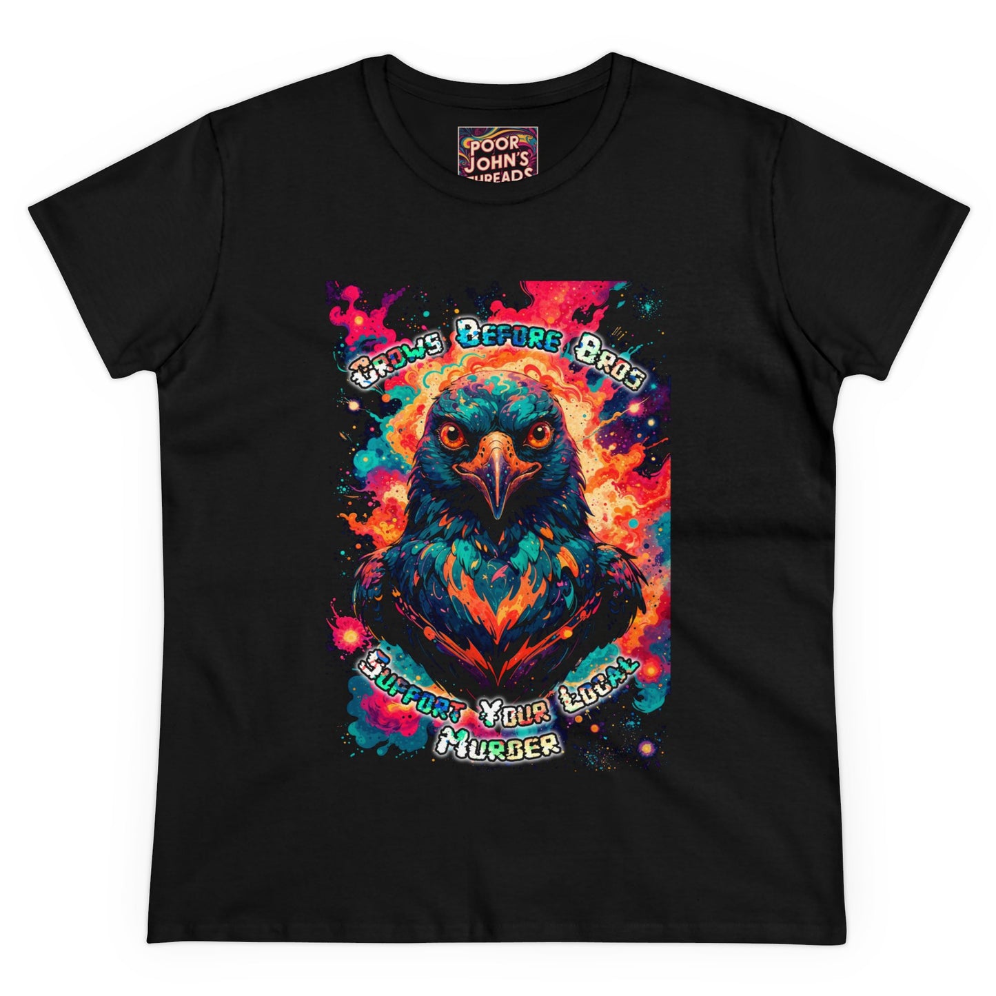 Crows Before Bros - Women's Midweight Cotton Tee