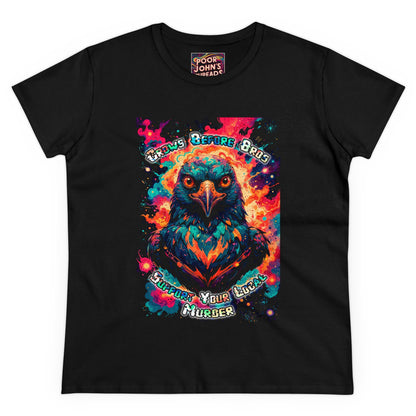 Crows Before Bros - Women's Midweight Cotton Tee