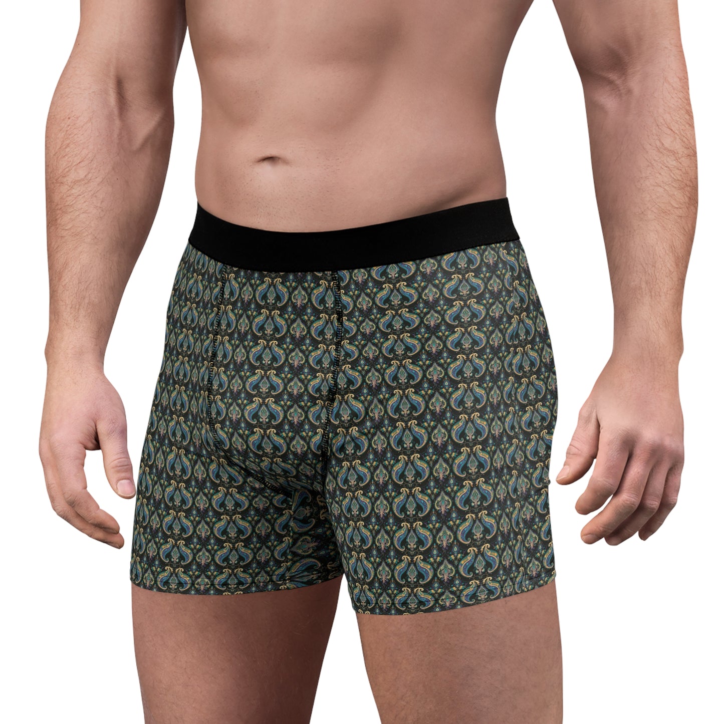 Floral Paisley Pattern - Men's Boxer Briefs (AOP)