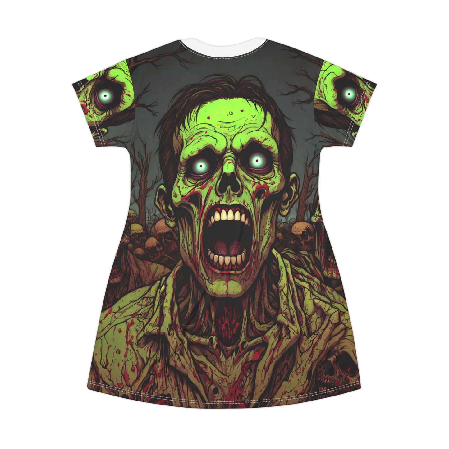 Zombie Horde - T-Shirt Dress (AOP)