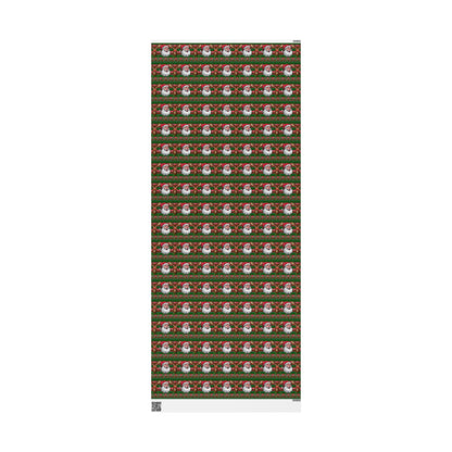 Wrapping Papers - Christmas Cheer Festive Santa and Reindeer Seamless Pattern Print