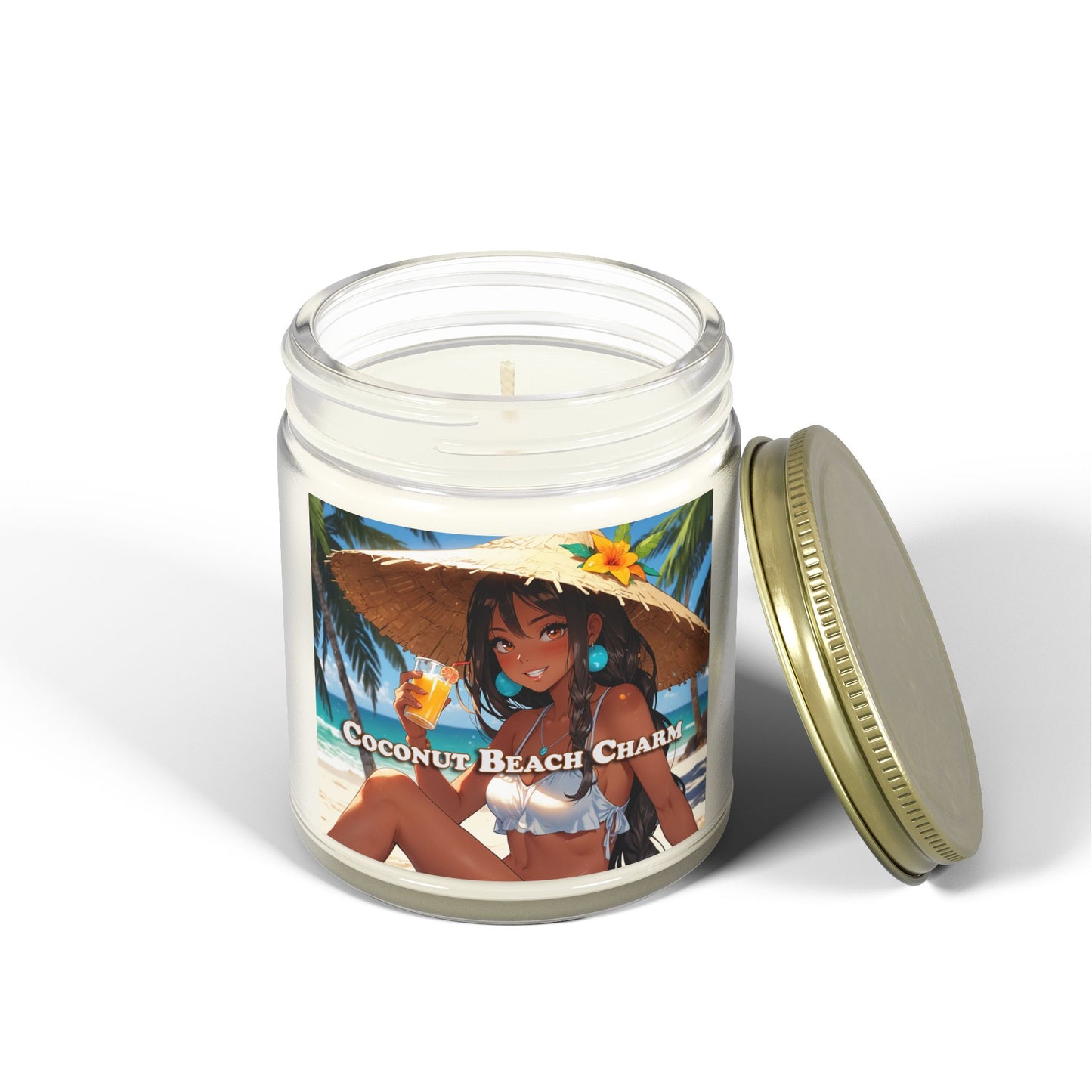 Coconut Beach Charm - Scented Candles (4oz, 9oz)