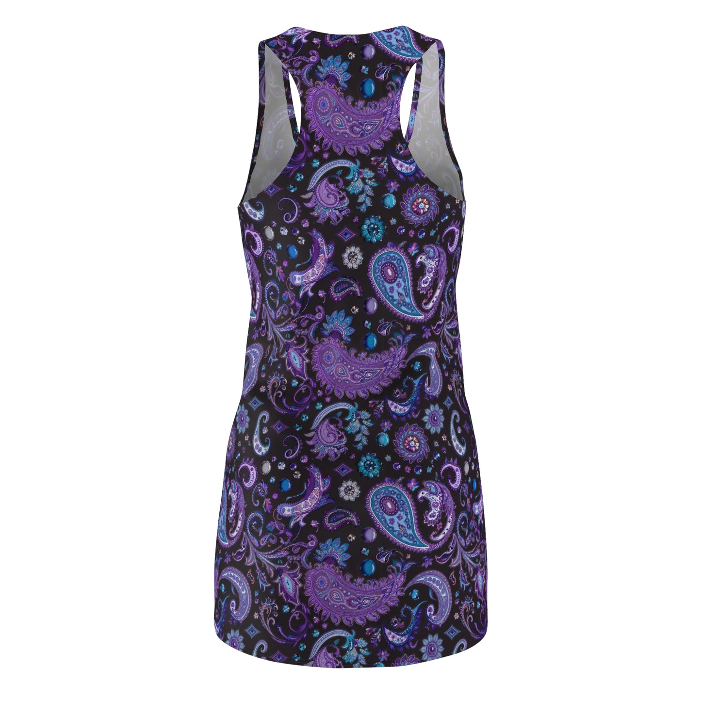 Racerback Dress Paisley Print Cotton Fabric