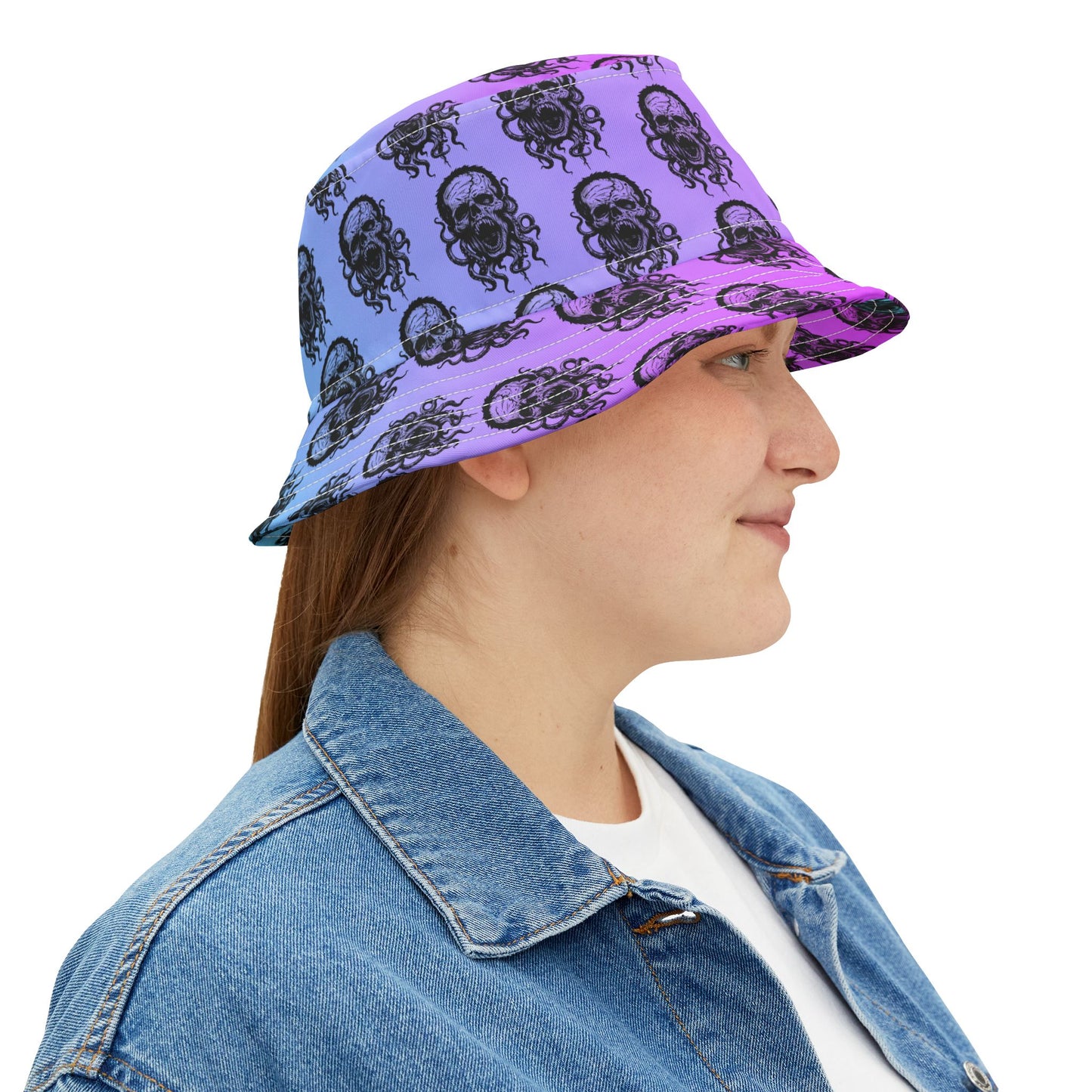 Zombie Tentacle Skull - Bucket Hat (AOP)