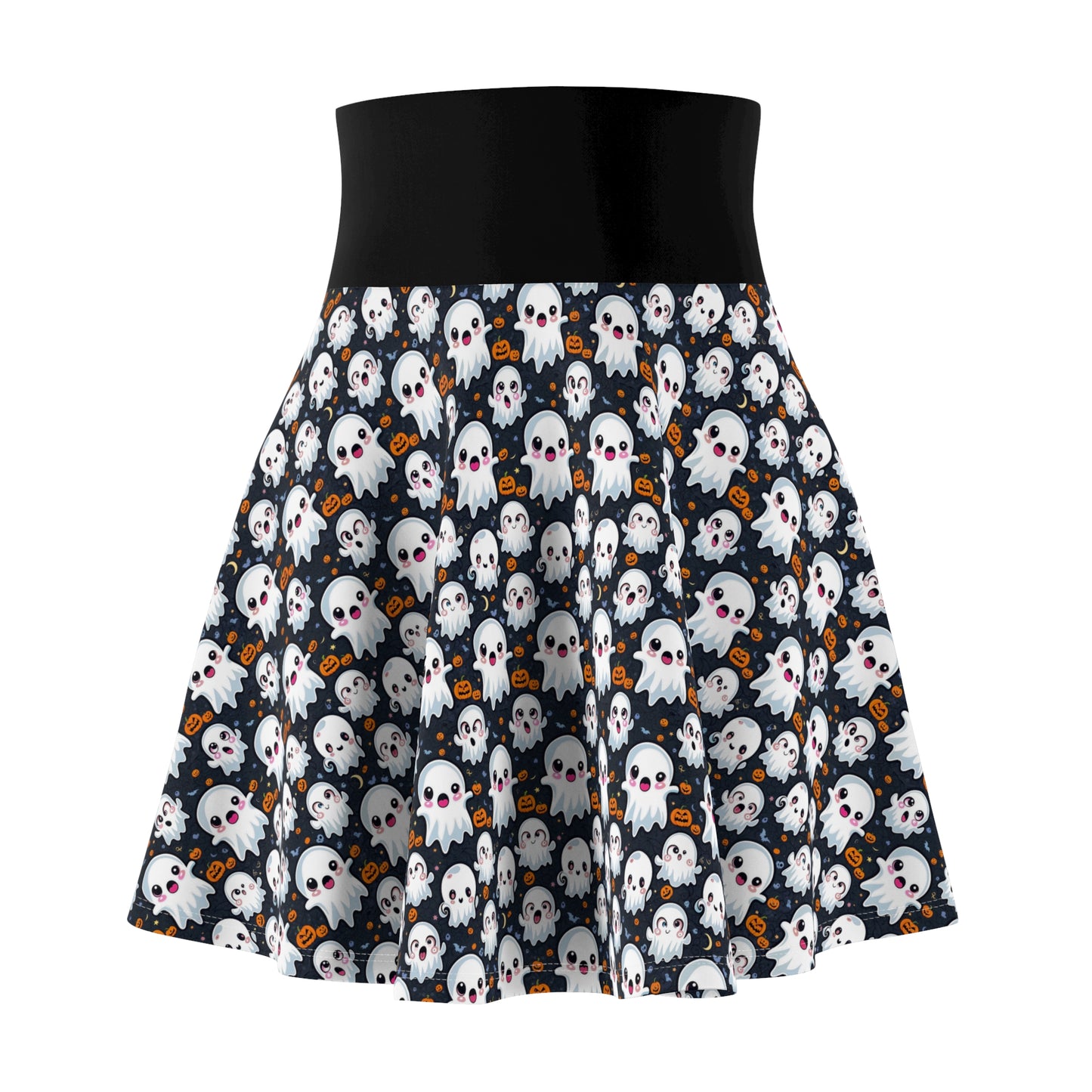 Halloween Print -Women's Skater Skirt (AOP)