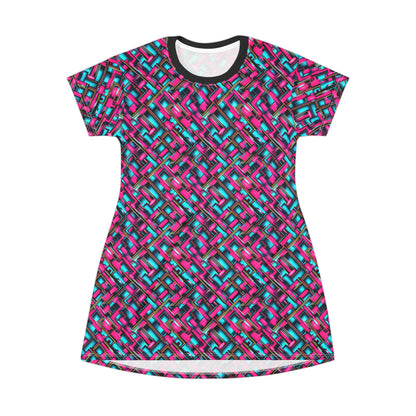 Neon 1980s-Inspired T-Shirt Dress