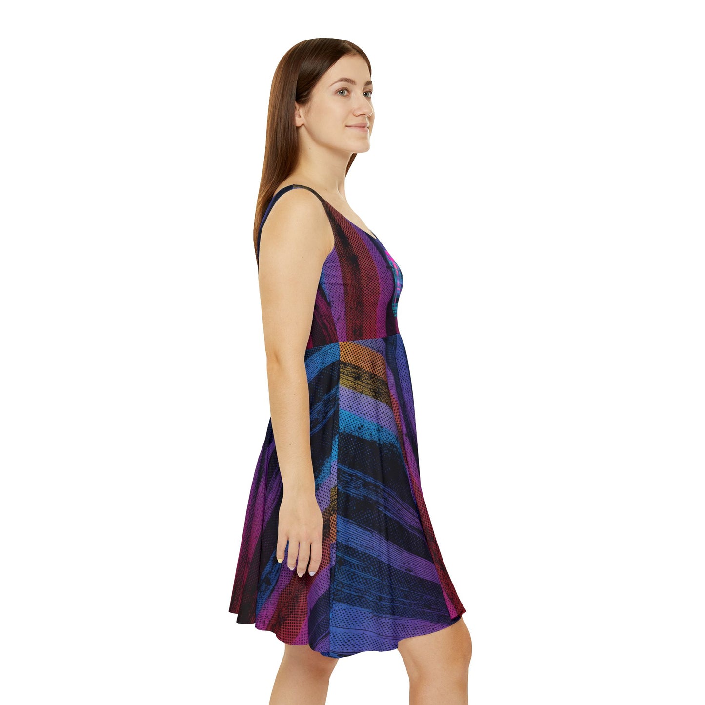 Night City 01 - Women's Skater Dress (AOP)