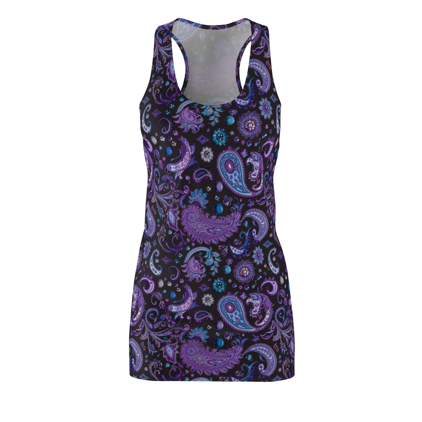 Racerback Dress Paisley Print Cotton Fabric