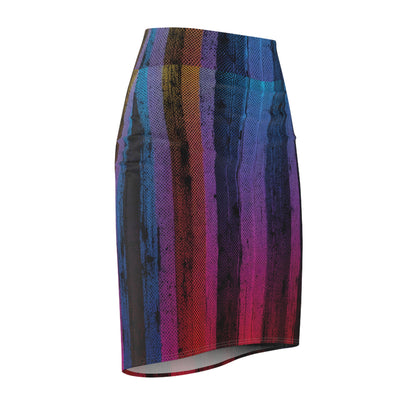 (Retro) Vertical Pattern - Women's Pencil Skirt (AOP)