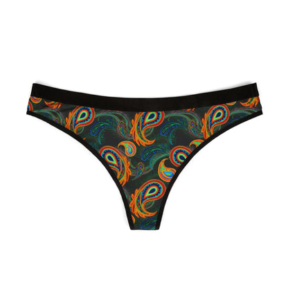 Bright Paisley Print - Women's Thongs (AOP)