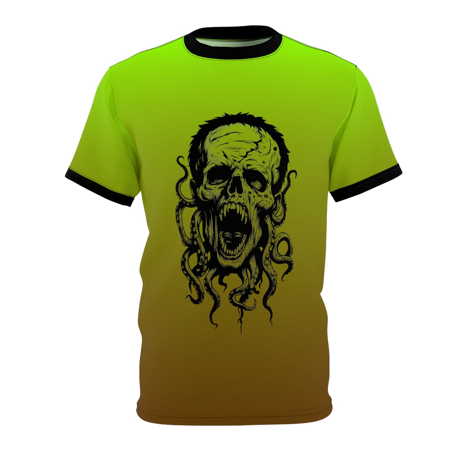 Zombie Tentacle Skull - Unisex Cut & Sew Tee (AOP)