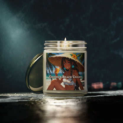 Coconut Beach Charm - Scented Candles (4oz, 9oz)