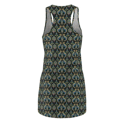 Floral Paisley Pattern - Women's Cut & Sew Racerback Dress (AOP)