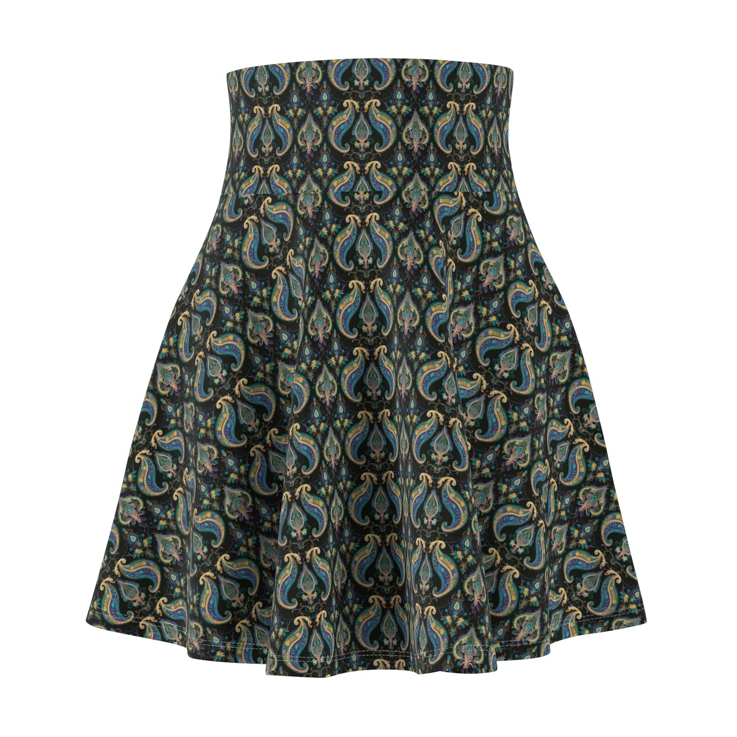 Floral Paisley Pattern - Women's Skater Skirt (AOP)