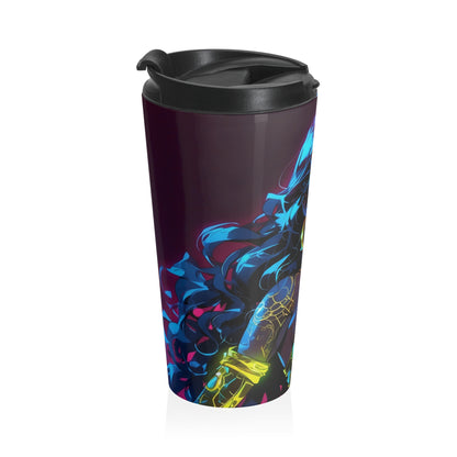 Neon Ember Brew - Stainless Steel Travel Mug