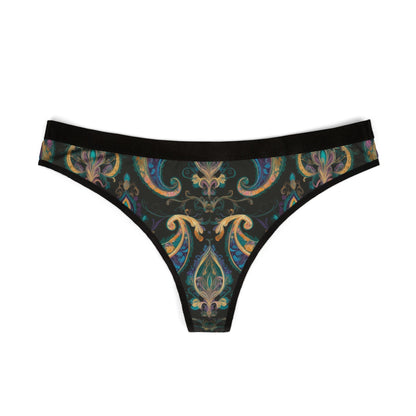 Floral Paisley Pattern - Women's Thongs (AOP)