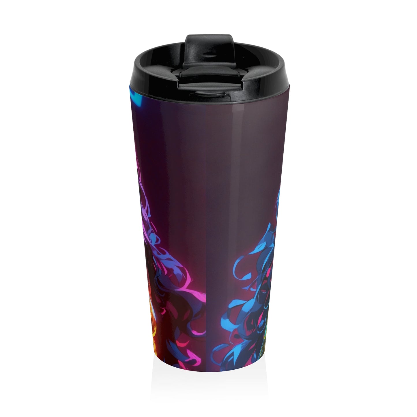 Neon Ember Brew - Stainless Steel Travel Mug