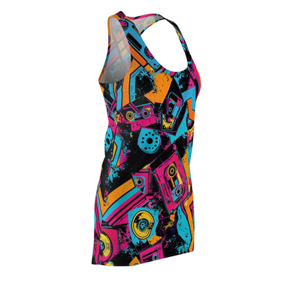 Neon Vibes Retro Racerback Dress