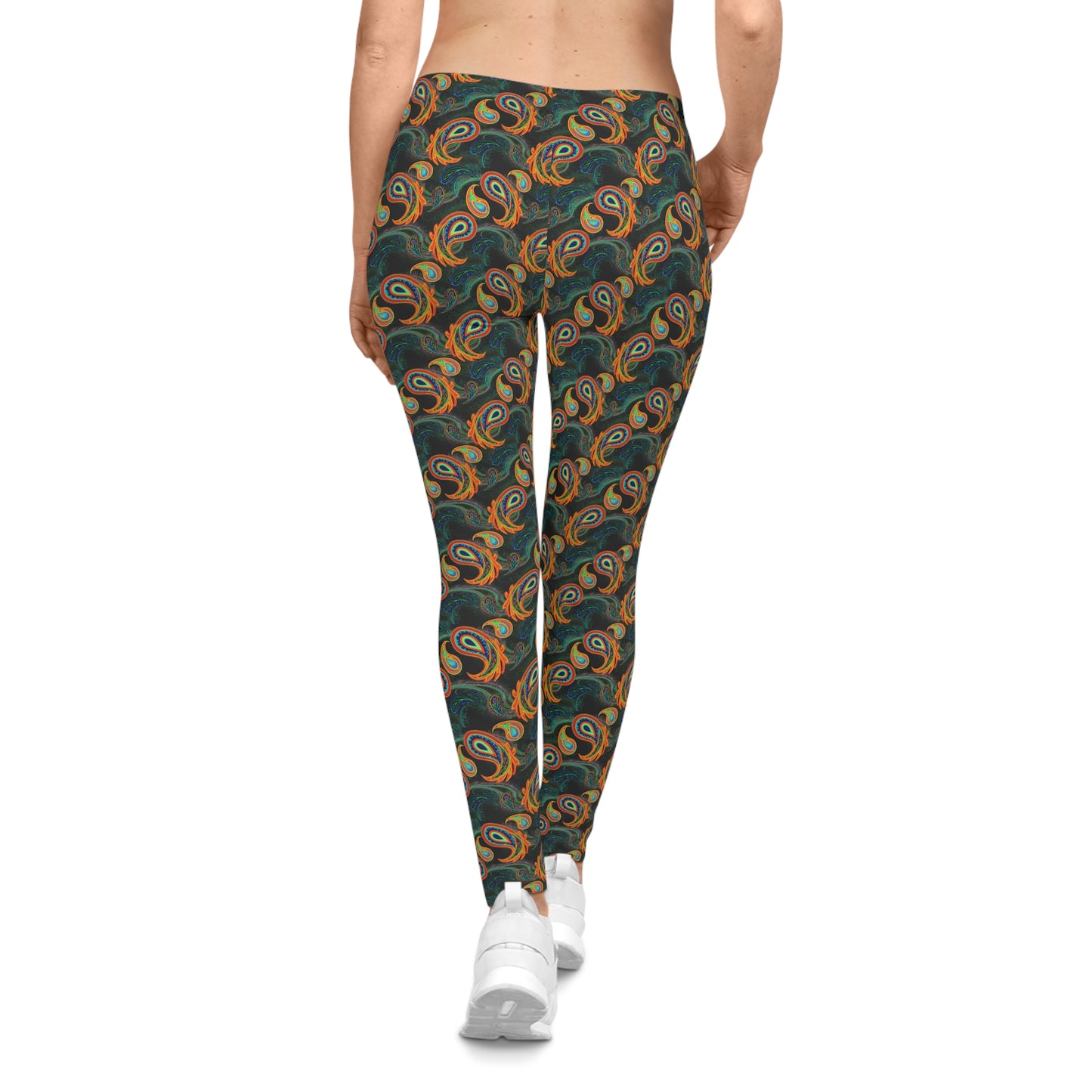 Bright Paisley Print - Women's Casual Leggings (AOP)