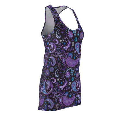 Racerback Dress Paisley Print Cotton Fabric