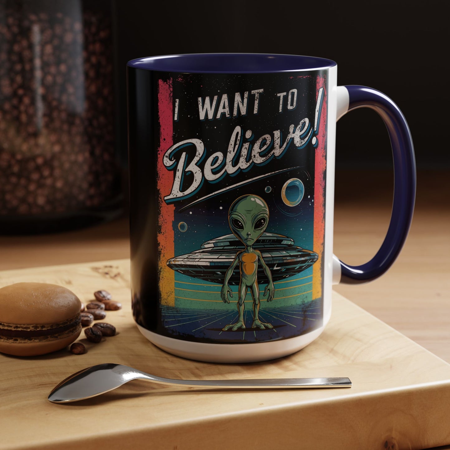 I Want To Believe - Accent Coffee Mug (11, 15oz)