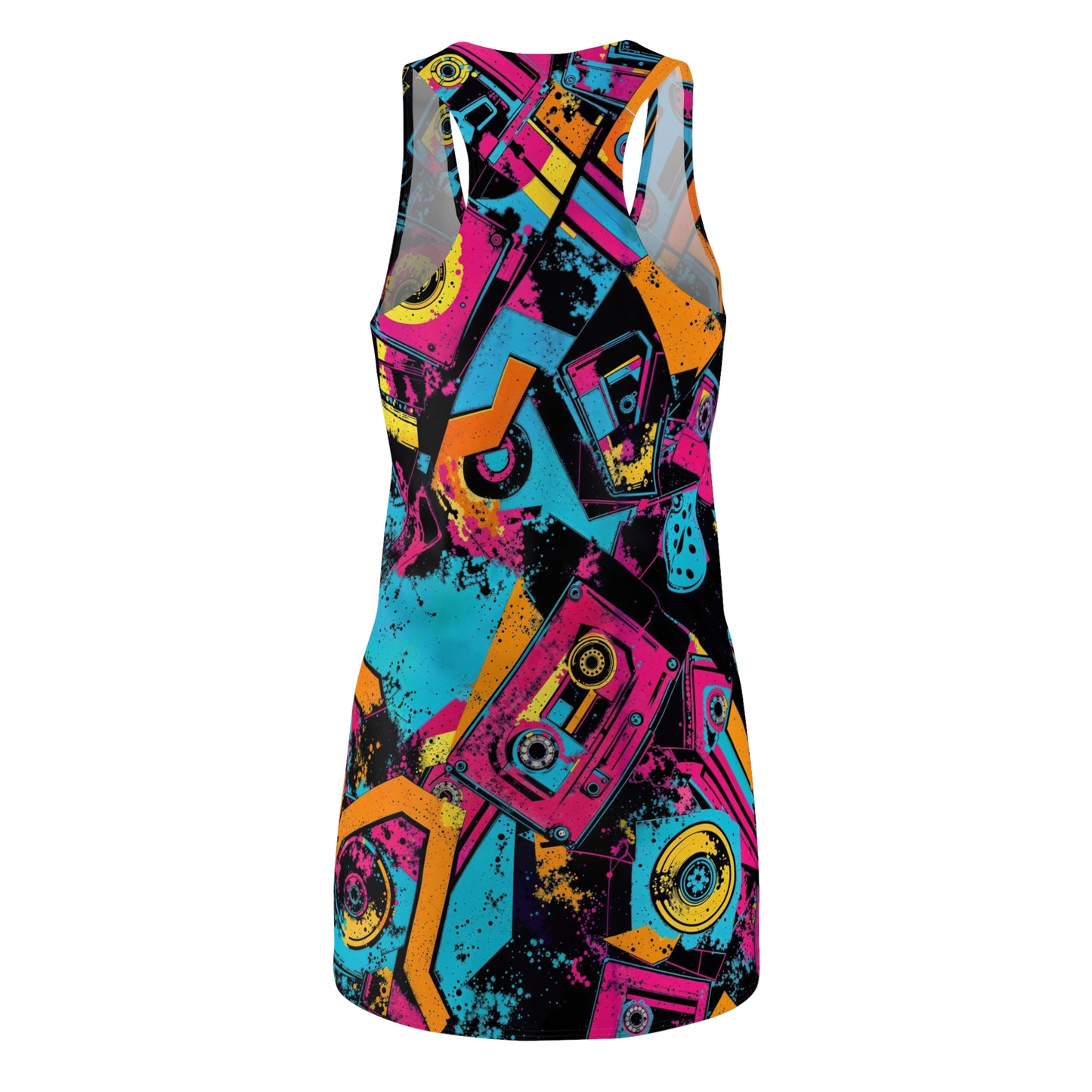 Neon Vibes Retro Racerback Dress