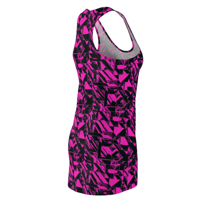 Memphis Neon Retro Women's Racerback Dress