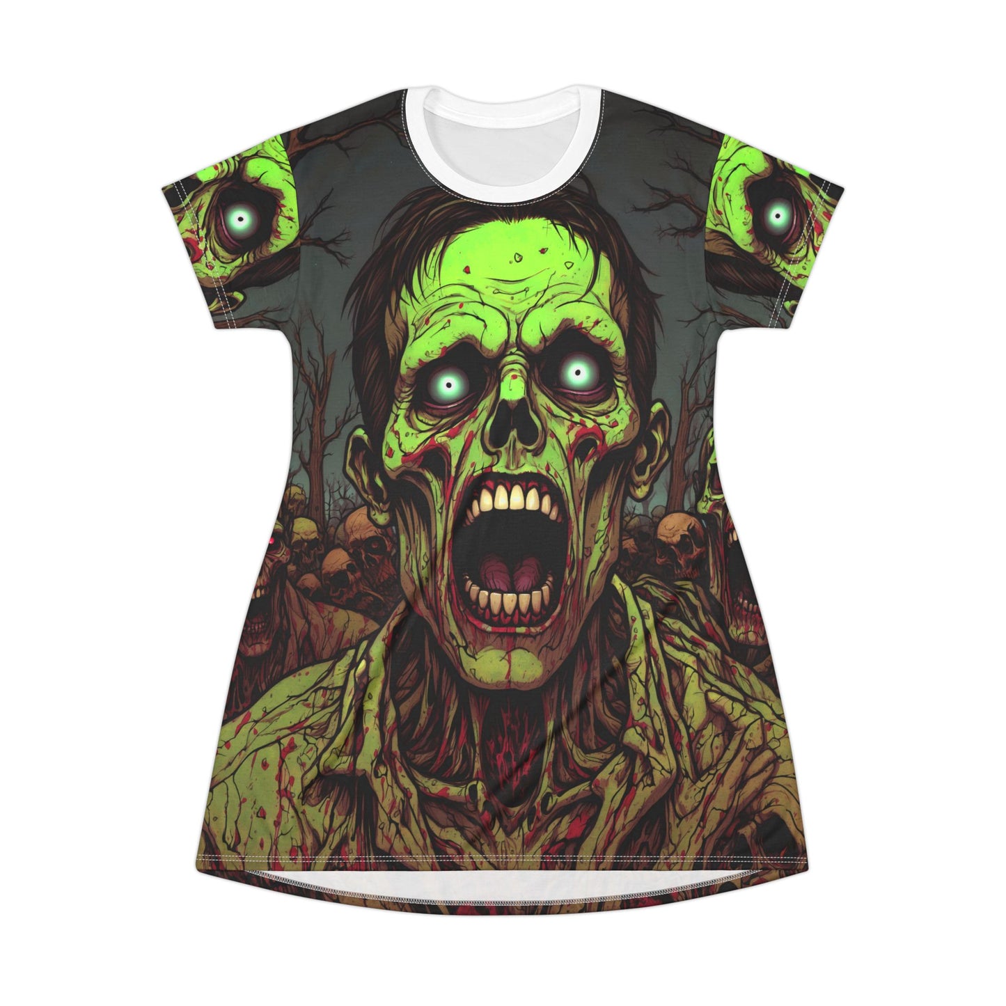 Zombie Horde - T-Shirt Dress (AOP)