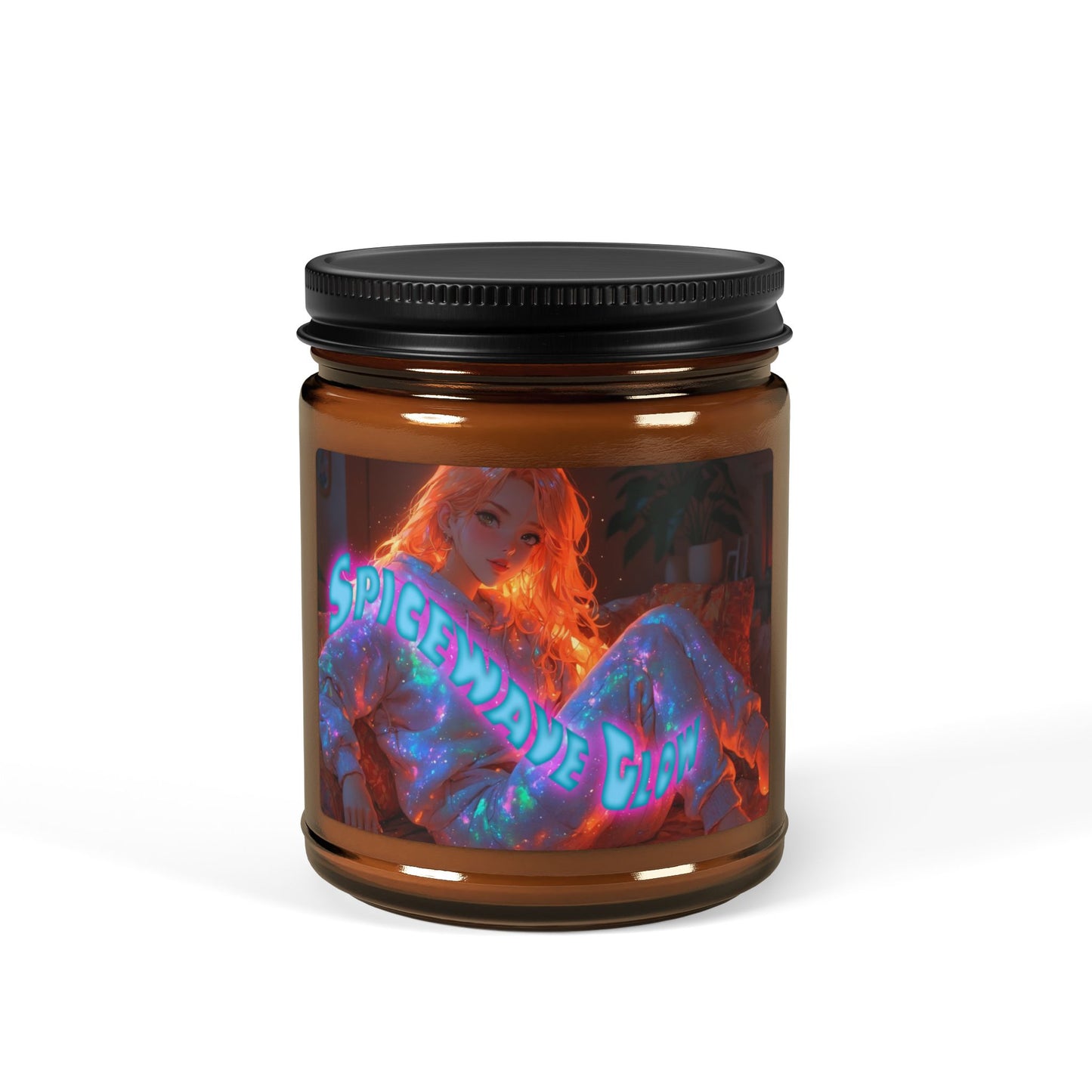 Spicewave Glow - Scented Soy Candle (Amber Jar)