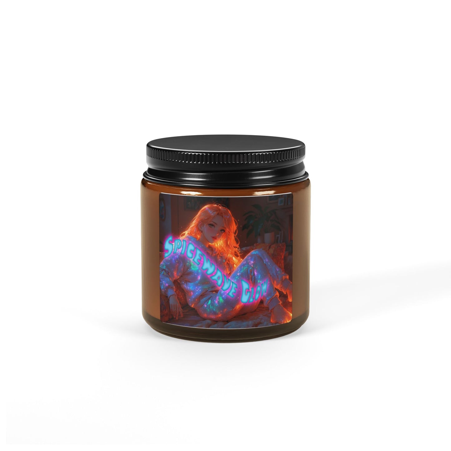 Spicewave Glow - Scented Soy Candle (Amber Jar)