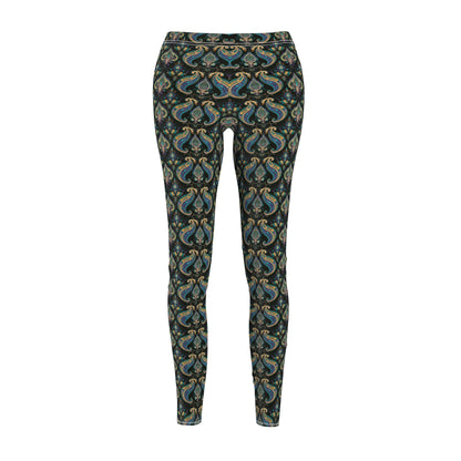 Floral Paisley Pattern - Women's Cut & Sew Casual Leggings (AOP)