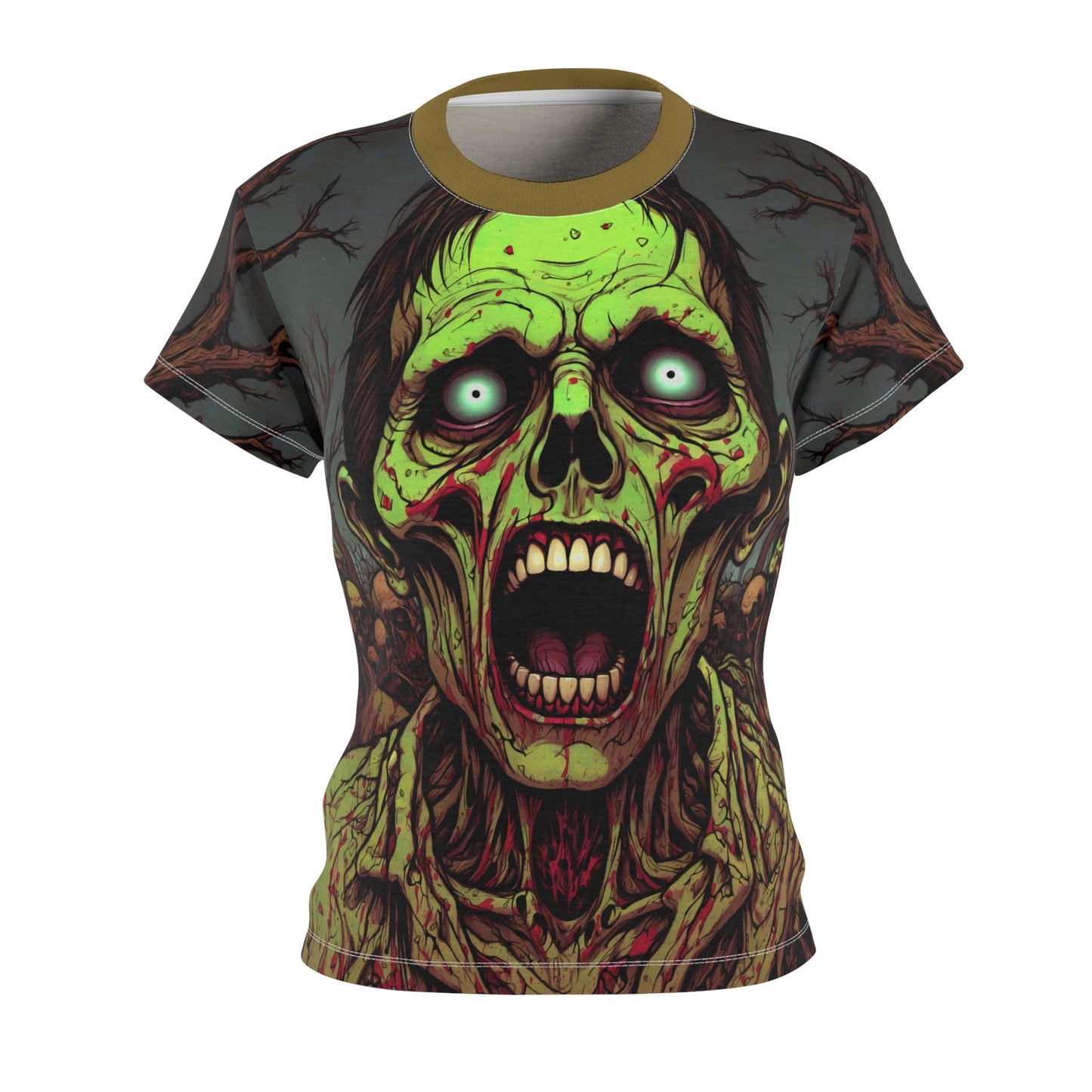 Zombie Horde - Women's Cut & Sew Tee (AOP)