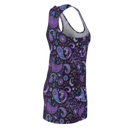 Racerback Dress Paisley Print Cotton Fabric