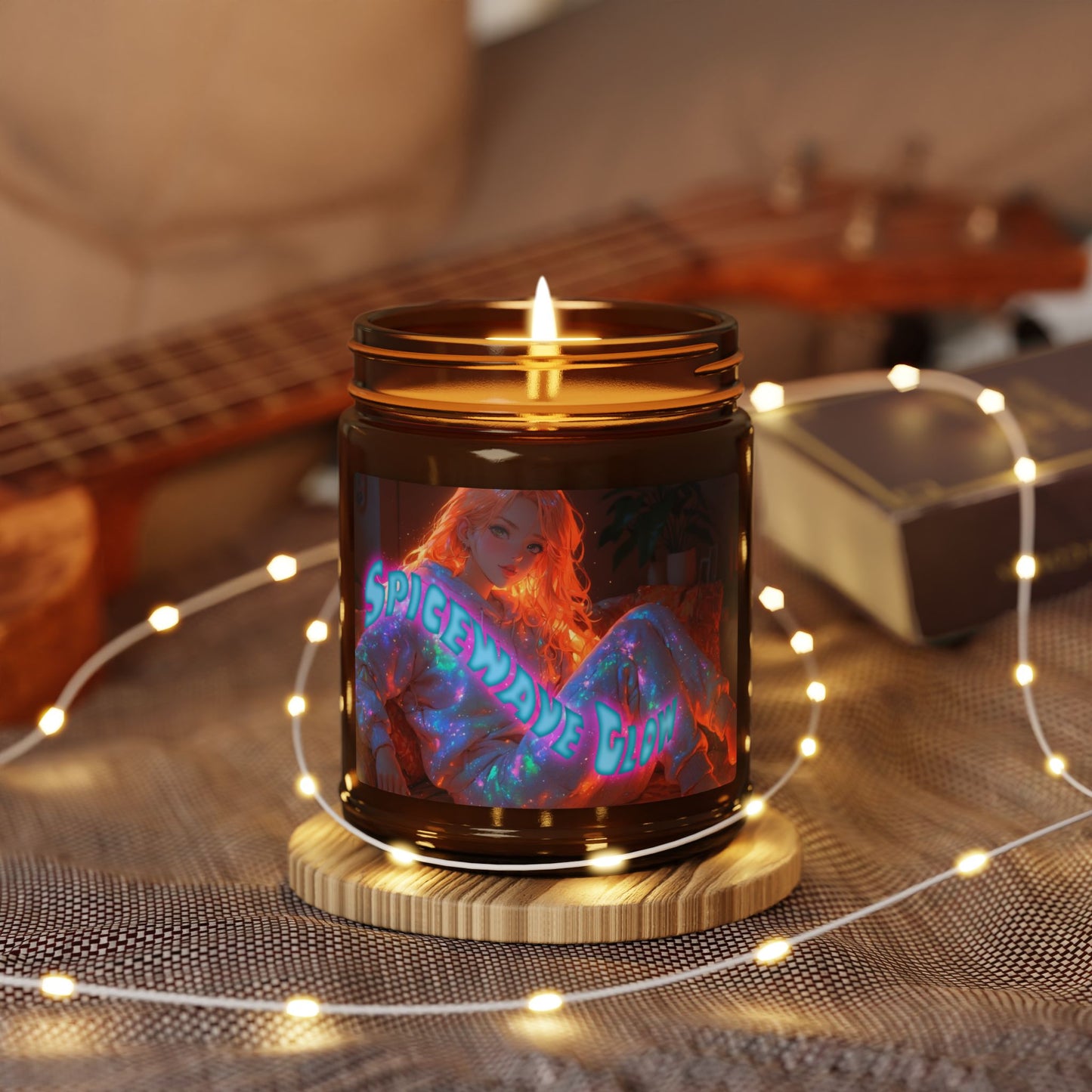 Spicewave Glow - Scented Soy Candle (Amber Jar)