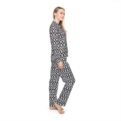 Halloween Print - Women's Satin Pajamas (AOP)