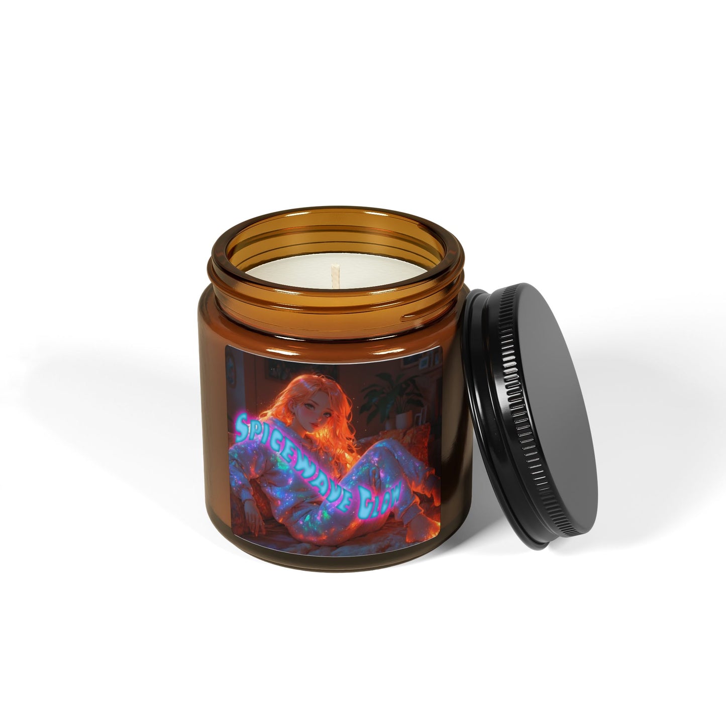 Spicewave Glow - Scented Soy Candle (Amber Jar)