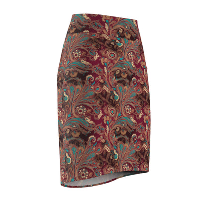 Vintage Paisley Women's Pencil Skirt