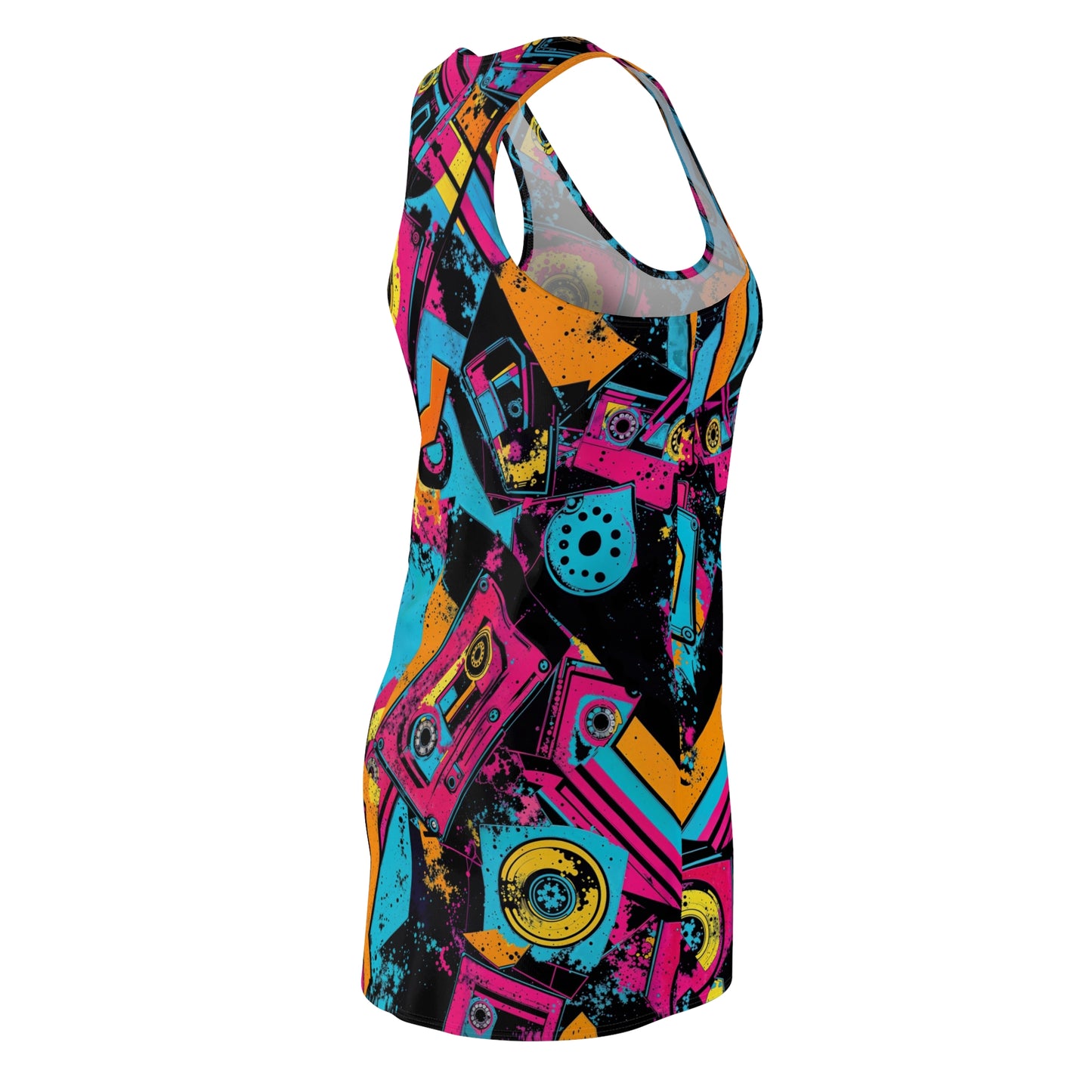 Neon Vibes Retro Racerback Dress