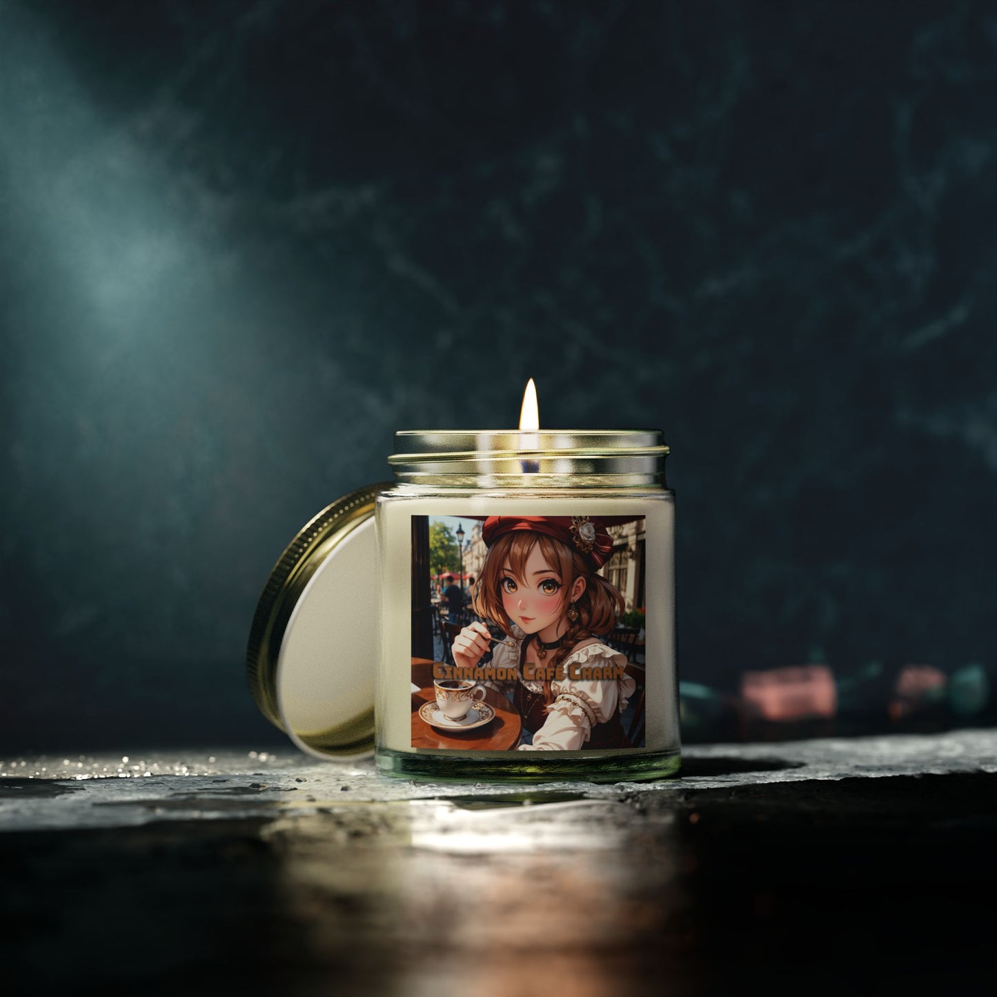 Cinnamon Café Charm - Scented Candles (4oz, 9oz)