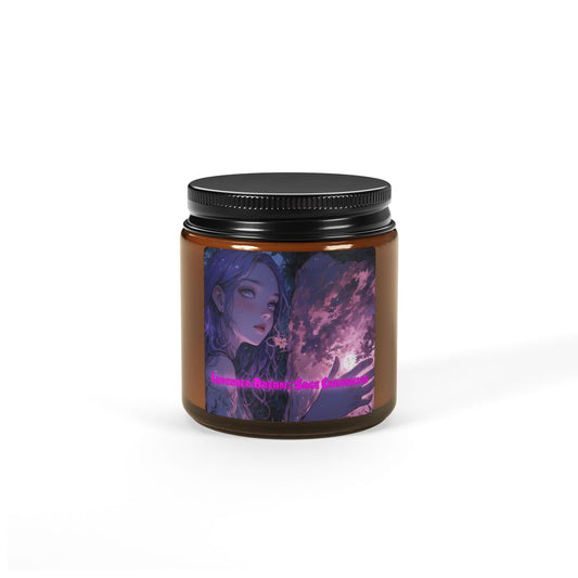 Lavender Dream Sage Chronicles - Scented Soy Candle (Multi-Size, Amber Jar)