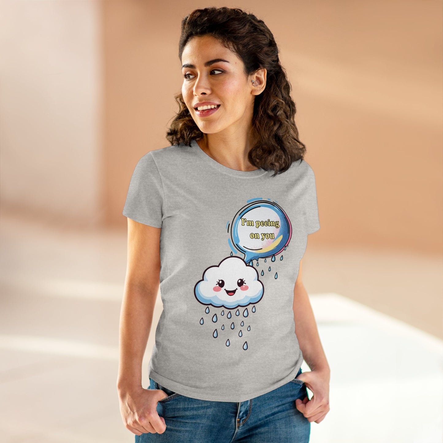 I'm Peeing On You - Women's Midweight Cotton Tee