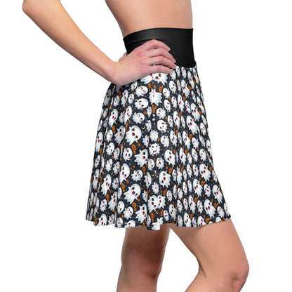 Halloween Print -Women's Skater Skirt (AOP)