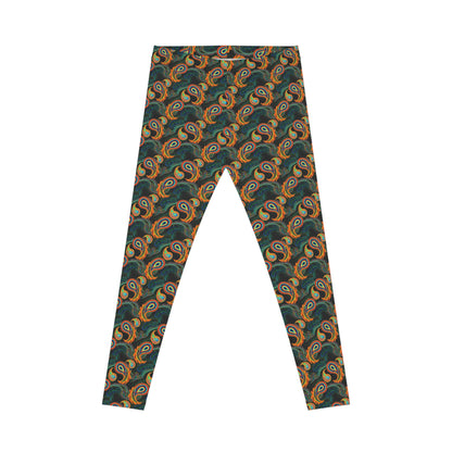 Bright Paisley Print - Women's Casual Leggings (AOP)