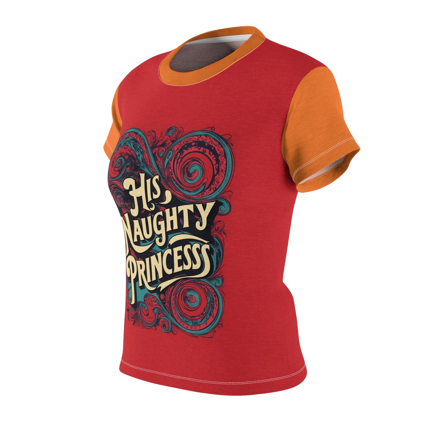 His Naughty Princess - Women's Cut & Sew Tee (AOP)