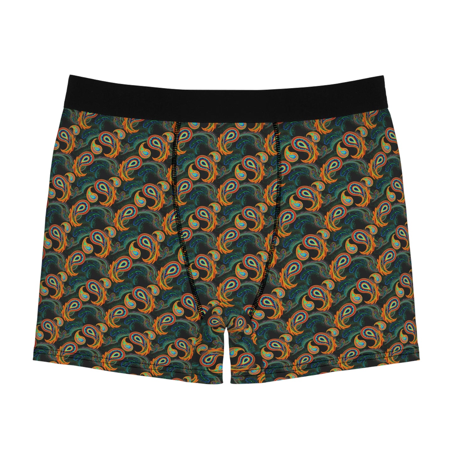 Bright Paisley Print - Men's Boxer Briefs (AOP)