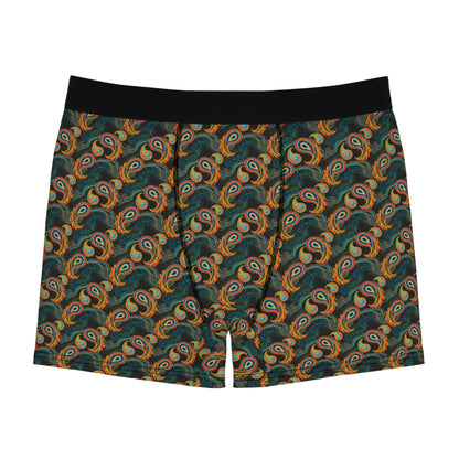 Bright Paisley Print - Men's Boxer Briefs (AOP)