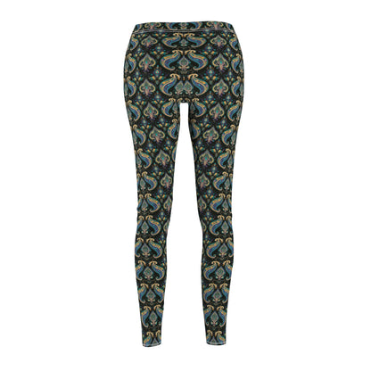 Floral Paisley Pattern - Women's Cut & Sew Casual Leggings (AOP)