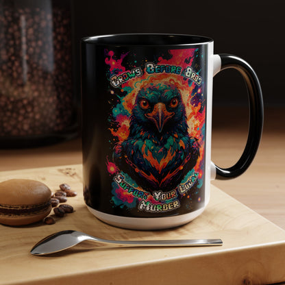 Crows Before Bros - Accent Coffee Mug (11, 15oz)