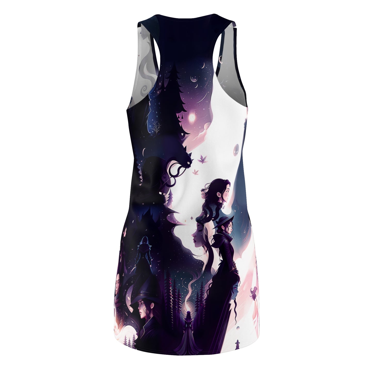 Mystic Journey - Women's Cut & Sew Racerback Dress (AOP)