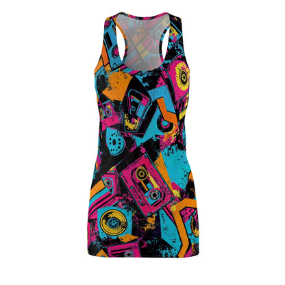 Neon Vibes Retro Racerback Dress